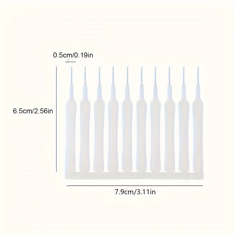 10pcs Shower Head Cleaning Brush Set, White Multi-Functional Bathroom Accessory for Home Use