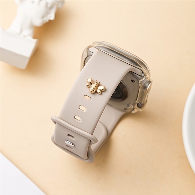 1pc Bee Design Smart Watch Accessory for iWatch Decoration 38mm, 40mm, 41mm, 42mm, 44mm, 45mm Watch Band Accessories