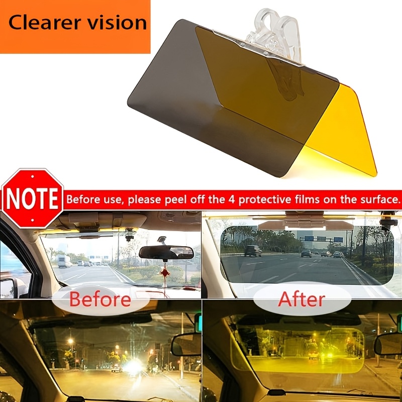 

1pc Universal Fit 2-in-1 Sun Visor With Closure, Automotive Glare , Uv Protection, Eyewear For Drivers, With Enhances Visibility And Safety For Driving