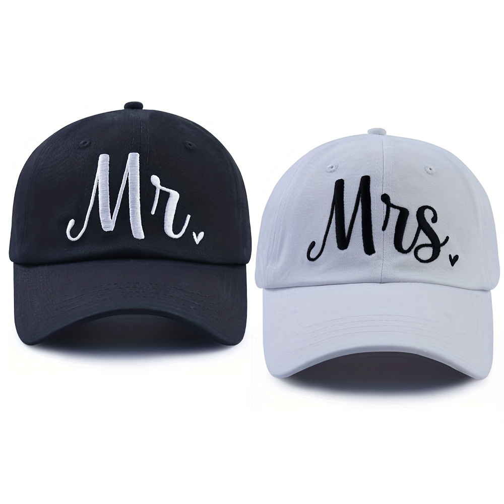 TEMU Mr And Mrs Gifts For Men Women, Wedding Gifts Baseball , Mr And Mrs Hats, Christmas Birthday Honeymoon Wedding Accessories For Dad Mom Wife