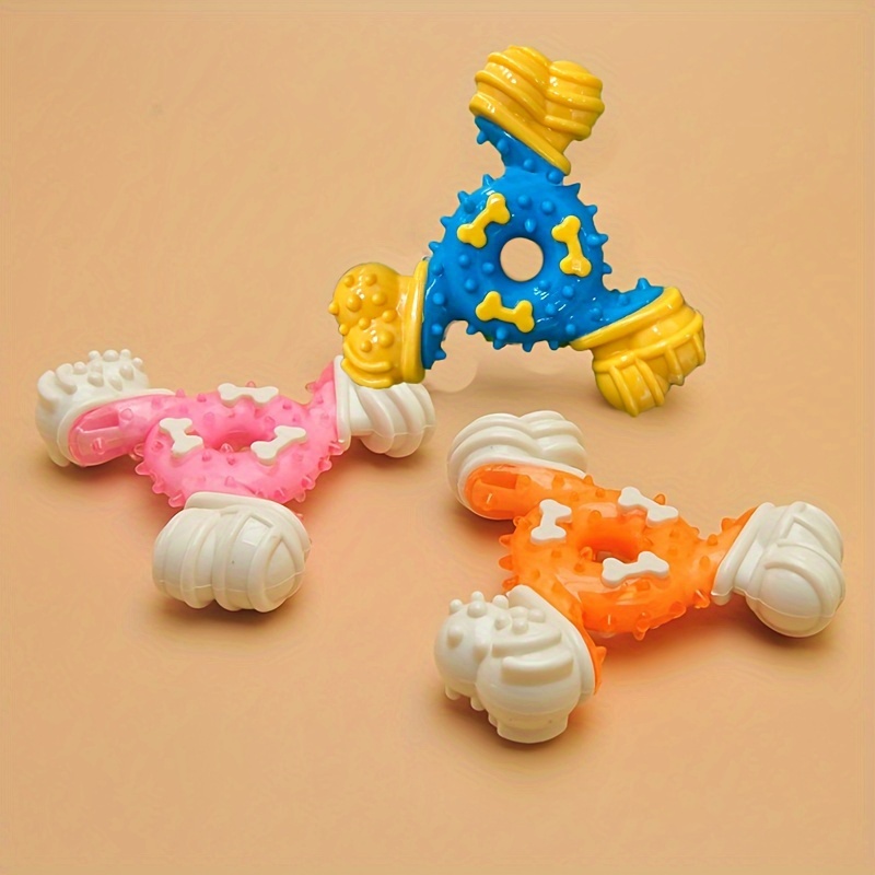 

1pc Pet Molar Toy, Nylon Gum Triangle Bone Bite-resistant Cleaning Stick, Dog Bite Interactive Boredom Toys
