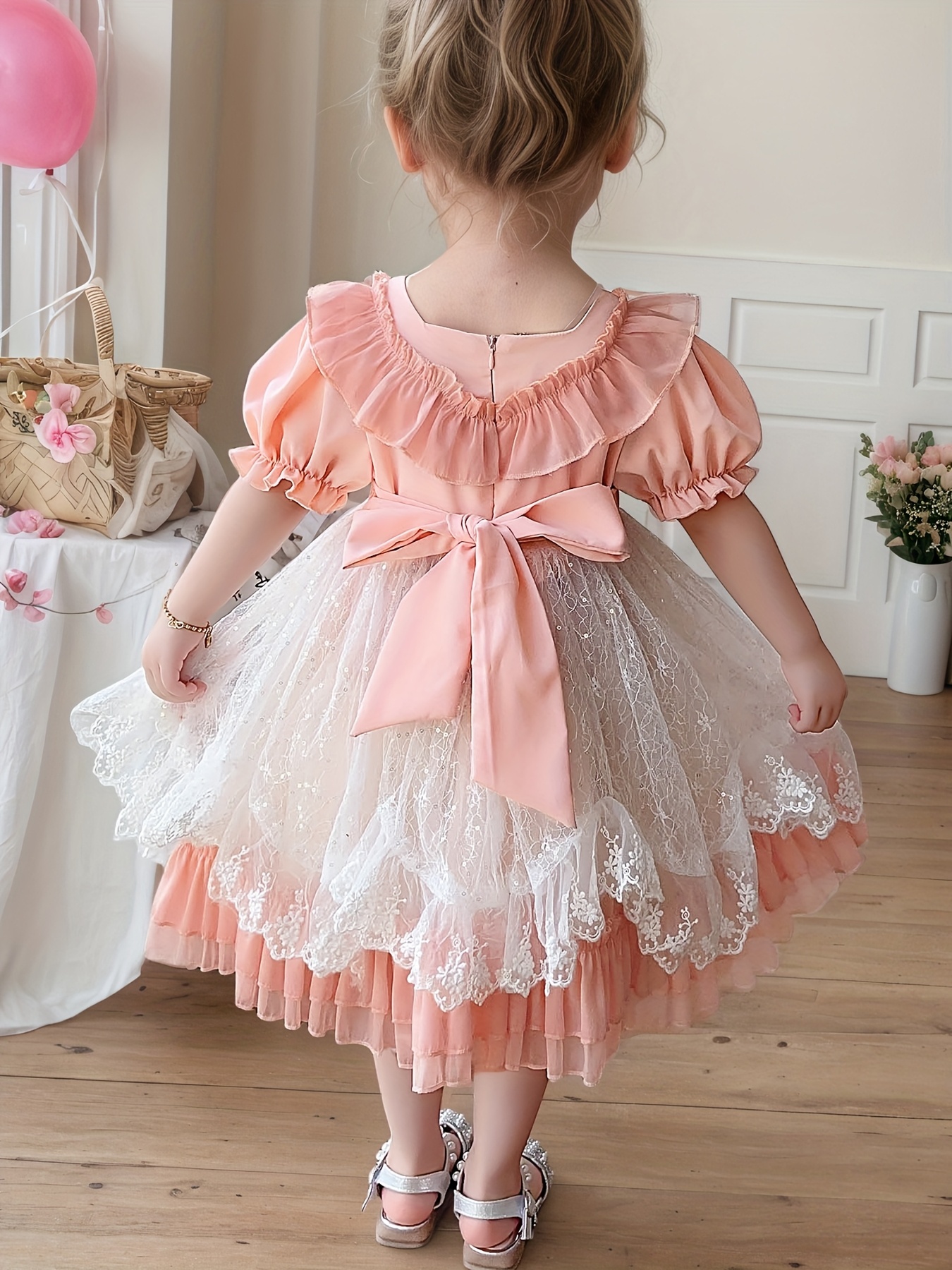 a sweet tulle princess dress little girls a basic cute short - Temu Oman