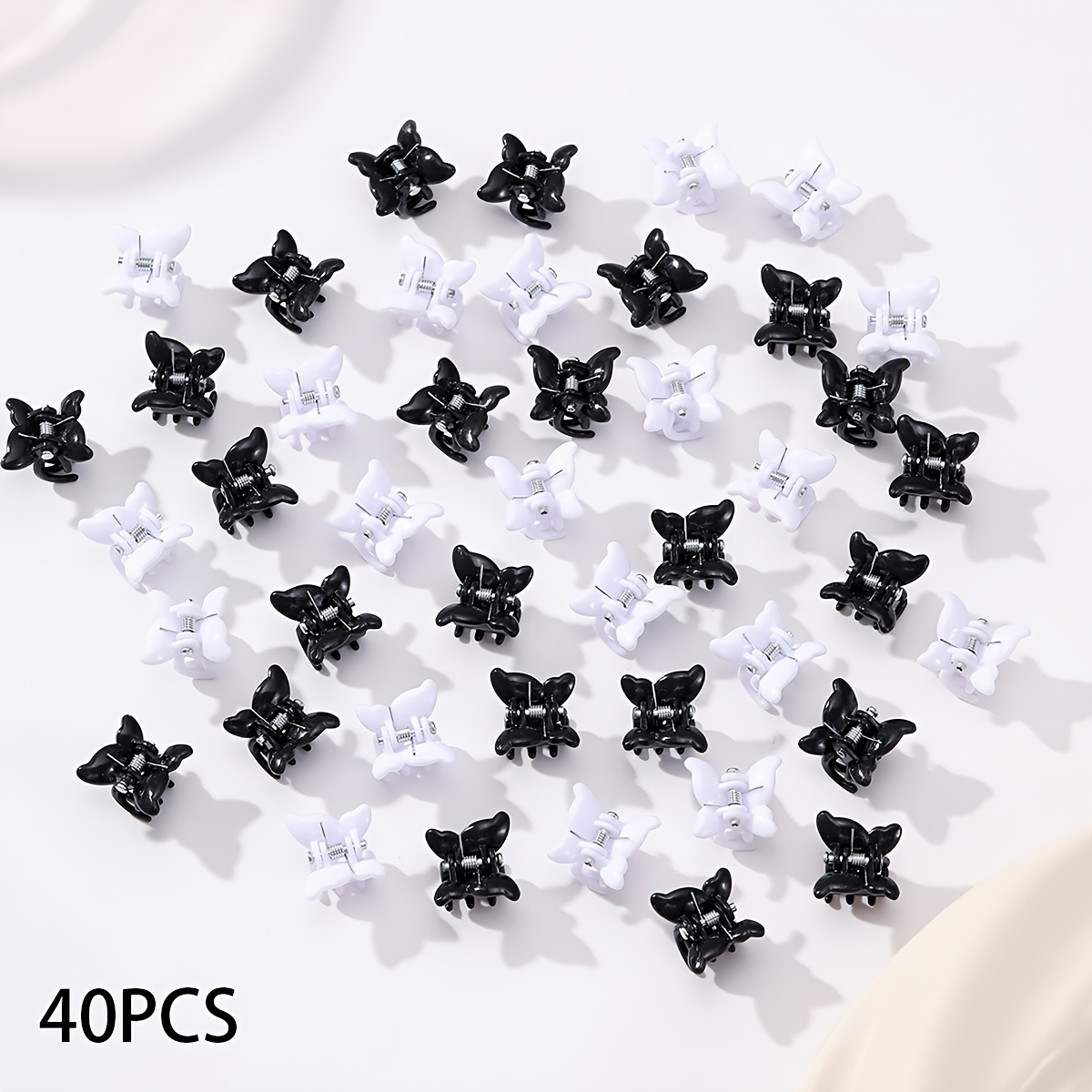 TEMU 40/80/150pcs New Random Hair Claw Clips, Classic And Fashionable Hair Clips, Suitable For Everyday Casual Hairstyles