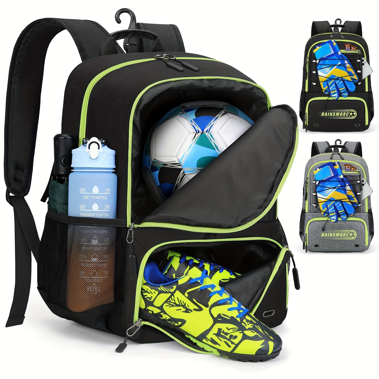 universal sports backpack ball holder separate shoe - Temu