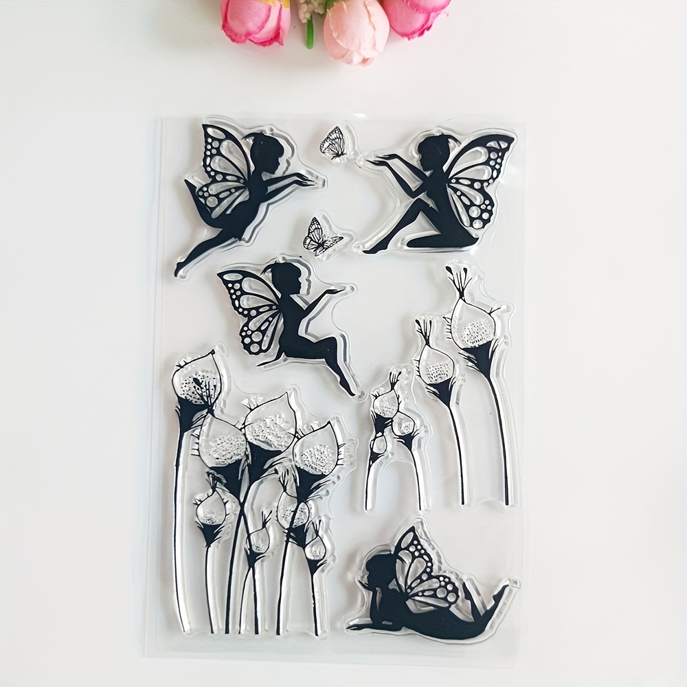 plant fairy   enthusiast clear stamps/seals for diy scrapbooking/card making/album decorative silicone stamp crafts 0