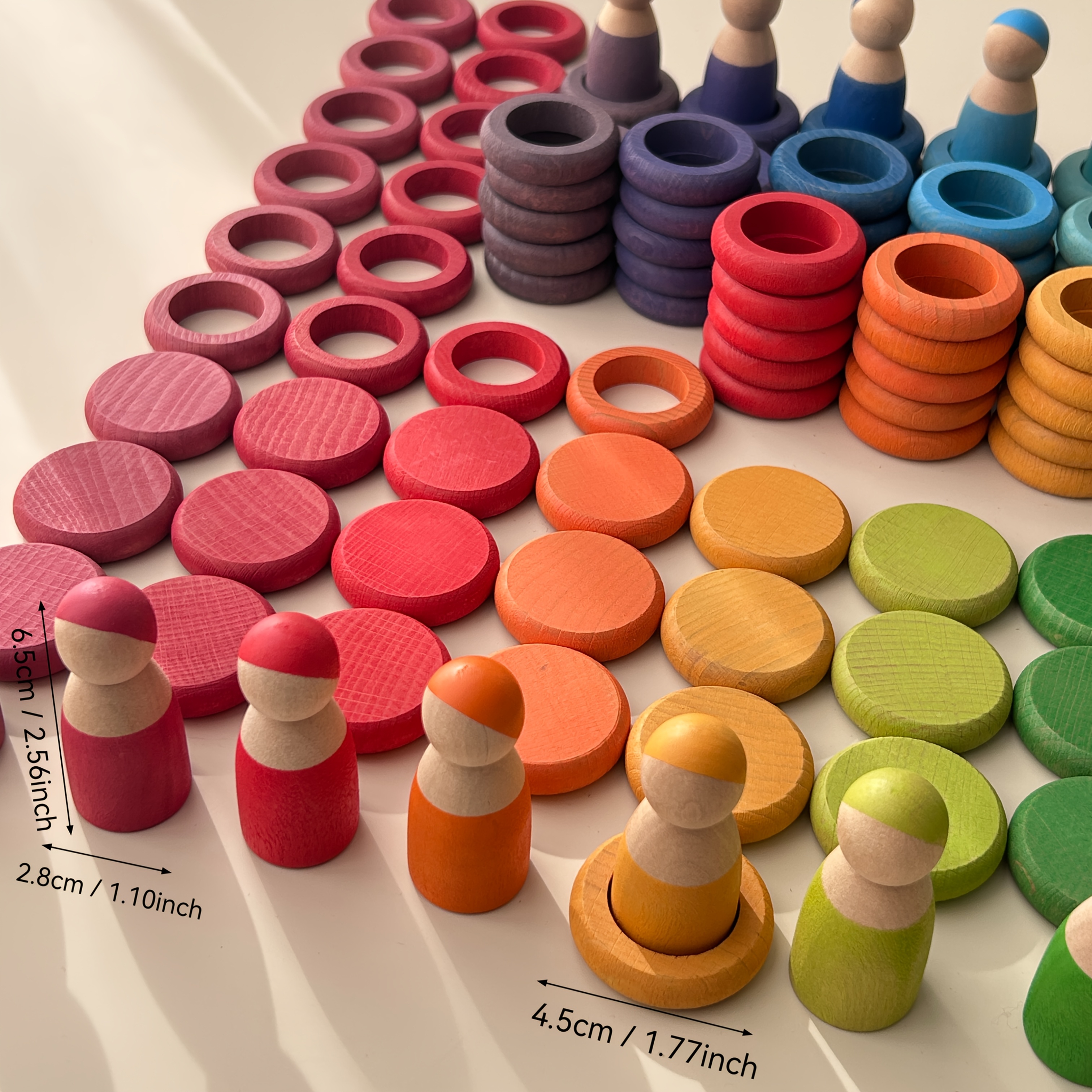 Multi-Color Doll Stacking Blocks for Fun Role-Playing