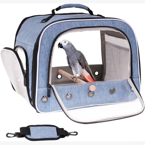 Large Bird Cage carrier Bag - Heavy-Duty Aviation- design, & Lower Storage Tray, Secure Zipper Closure, Sturdy Construction for African , Cockatiels, Large Parrots - Ideal , Shows, Home Use - Portable Bird aviary, Bag, Bird Travel Carrier with Water, Large Bird Carrier Backpack, Carrying Bag for Birds, Backpack Bird Carrier