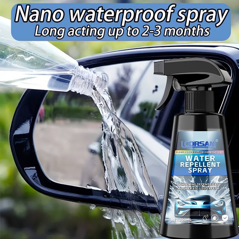 automobile glass water repellent spray anti rain coating hydrophobic windshield defogging wax suitable for car windows and bathroom glass