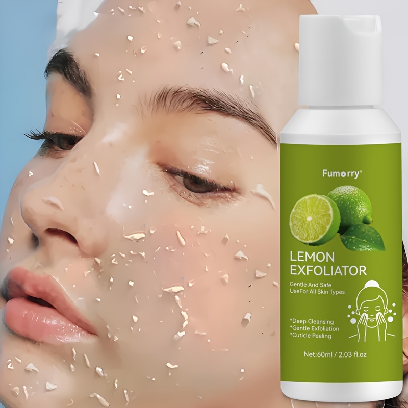 

natural Glow" 2.03 Oz Lemon Exfoliating Gel - Deep Cleansing & Moisturizing Face And Body Scrub With Aloe, Chamomile & Rose - Paraben-free