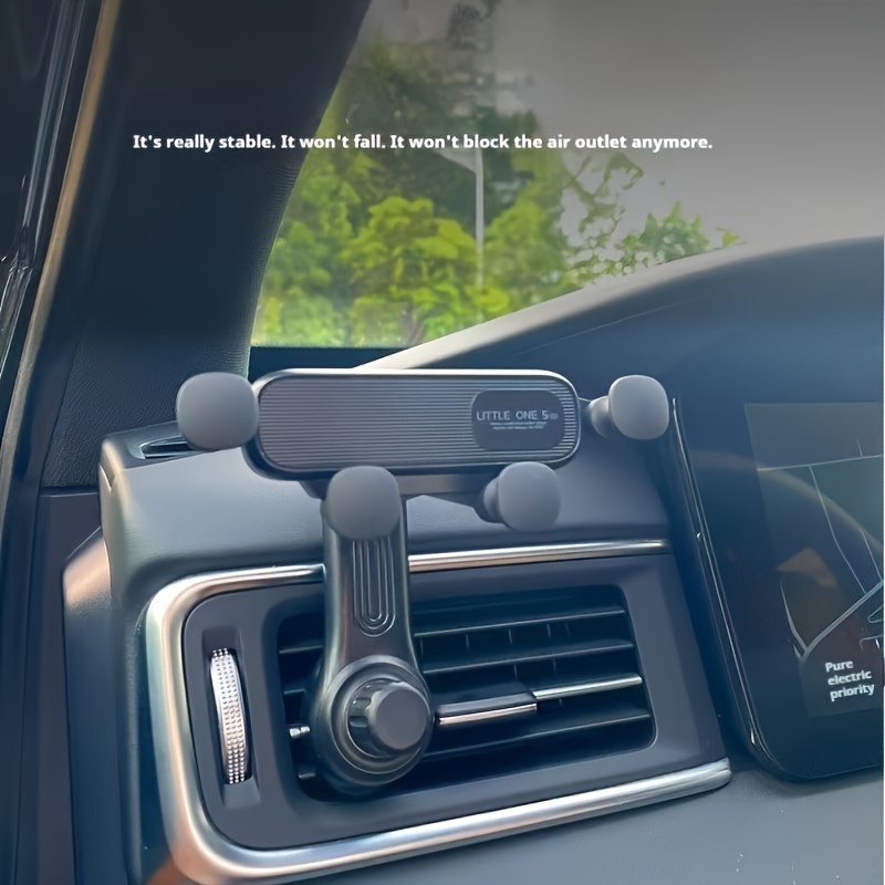 

1pc Car-mounted Mobile Phone Holder 360-degree Rotating Car Vent-free Mobile Phone Holder Car Navigation Holder Hook And Not Falling