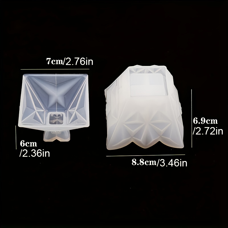 E-shop Silikonharz Gießform Bastelwerkzeug 1 Set Silikon Schmuck Perlen Aufbewahrungsbox Form, Harz Epoxid Gießform Bastelwerkzeug, Unregelmäßiges