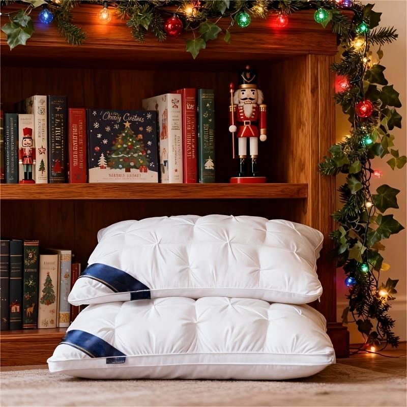 TEMU Nuovo cuscino ispessito di qualit� alberghiera 5 aggiornato, 48.26 X 73.66 cm, nucleo anti-collapso, supporto per il per un sonno profondo, in