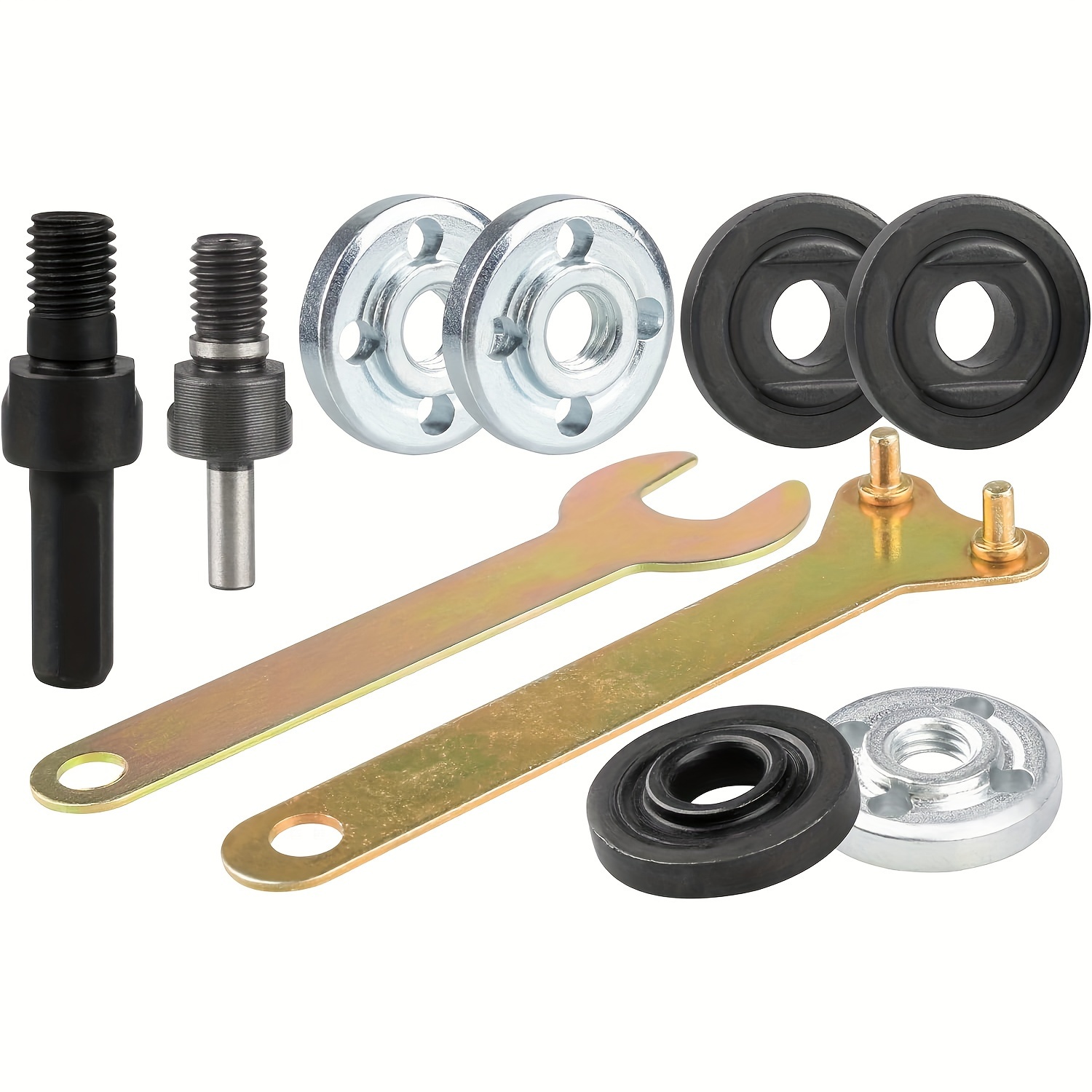 TEMU [customer Favorite] Versatile To Grinder Adapter Kit 6mm & 10mm Mandrels, Wrench - Steel Construction