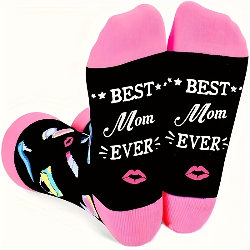 E-shop 1 Paar " Ever" Wadenlange Socken, Stoff, Modische Damen, Süße Socken