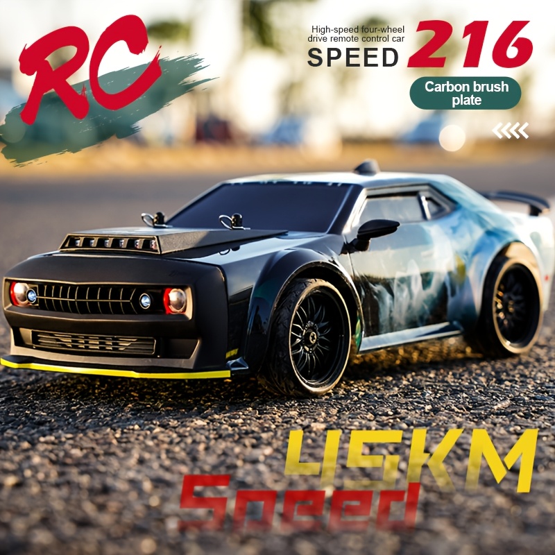 Image of Sg216pro Rc Car (green, 45km/h), Not A Toy, For Professional Players/collectors , For Sports Competitions, 1/16 Scale Drive Remote-controlled Drifting Car, With Led Lights, Remote Control, 2 Batteries