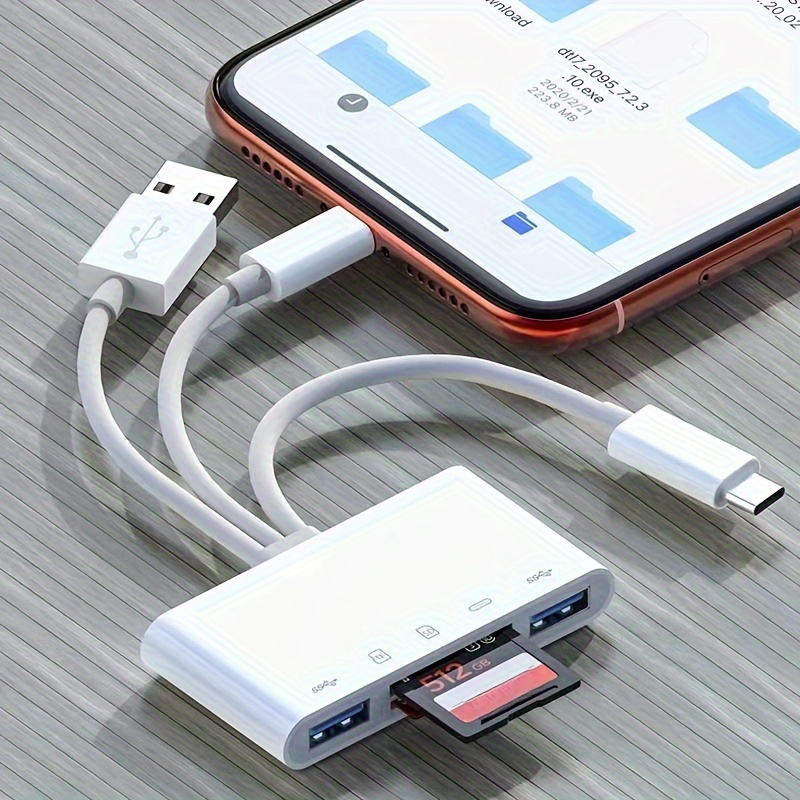 

5 In 1 Multifunctional Card Reader, Usb Otg Adapter, And Sd Card Reader Suitable For Phone/, Usb C, And Usb A Devices, With Micro Sd And Sd Card Slots, Supporting Sd/micro Sd/sdhc/sdxc/mmc/usb Drive