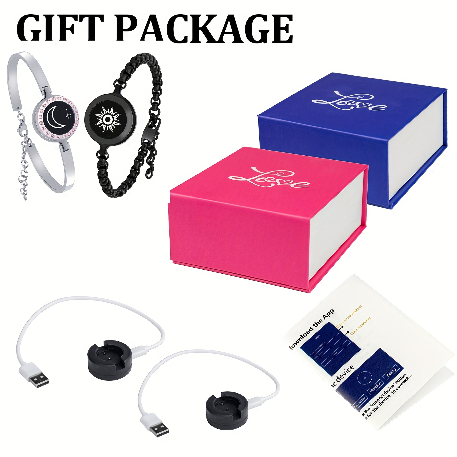 long bracelets vibration light remote smart Temu