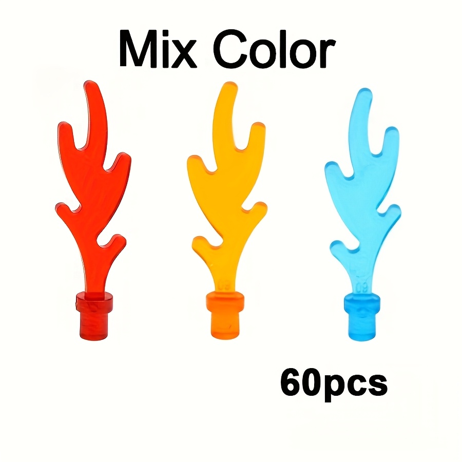 60pcs Creative Fire Coral Shapes Building Block Kit