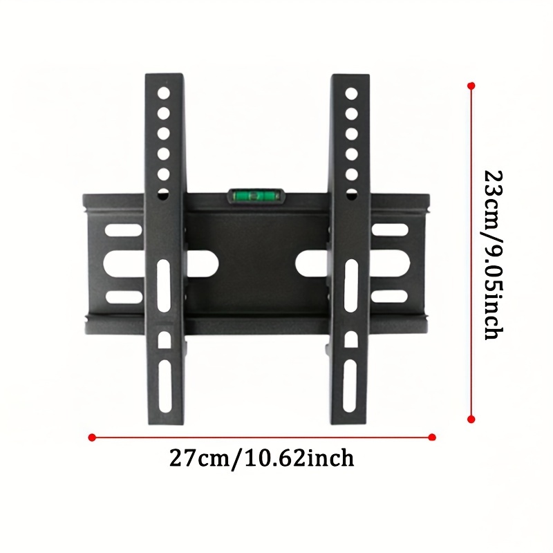 TEMU Adjustable Metal Tv Bracket For 14''-42'' Led Lcd - , Design, Supports Up To 88lbs, Vesa 200x200