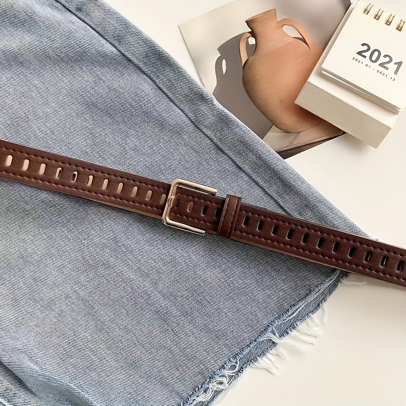 TEMU Women's Non-piercing Belt - Adjustable Waist With , Elegant Everyday & Formal Outfits - Compatible With Jeans, Pants, Skirts - No-drill