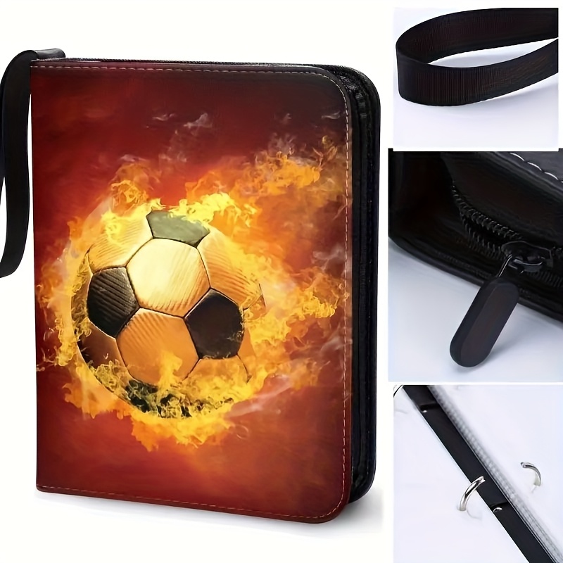 soccer card binder Amazon.com: 400 Pockets Soccer Card Binder for Soccer Cards 2025  2026,Portable Waterproof Storage Bag with Removable Sleeves for Topps  Sports Cards Collectors : Office Products