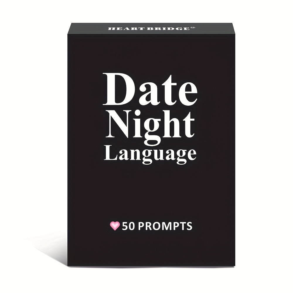 Image of Date Night Conversation Cards: A Couples Card Game With 50 Deep Connection Prompts. For Anniversaries, Valentine's Day, Halloween, Or Christmas. Designed For A Perfect Date Night