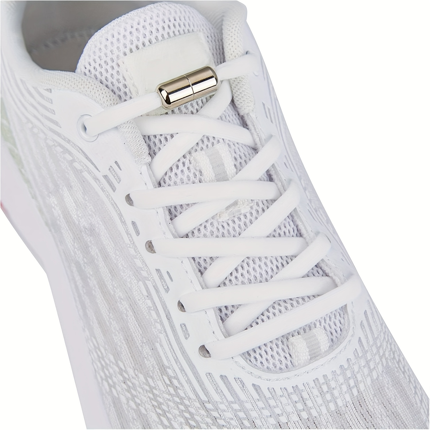 6 pairs elastic no tie shoelaces for adults sneakers soft stretchable     off   for casual sneakers sneaker accessory sleek shoe accessory durable lace material   smooth texture  