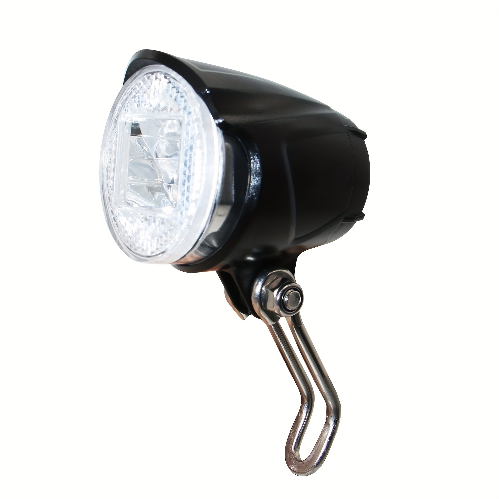 ebike headlight 40lux 6 48v with stainless steel bracket front fork installation without battery