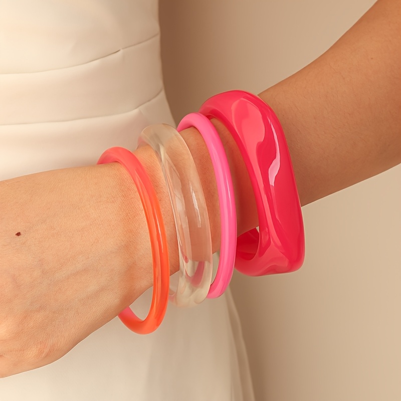 Versatile Colored Resin Niche Geometric Bracelet