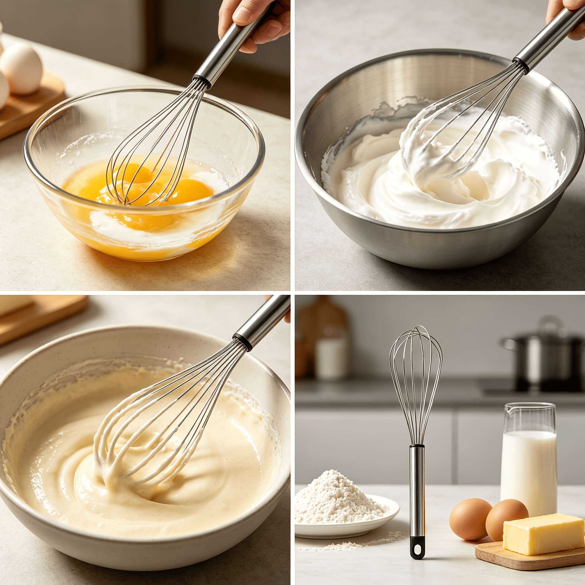 29cm Stainless Steel Balloon Whisk with Black Wire Loops