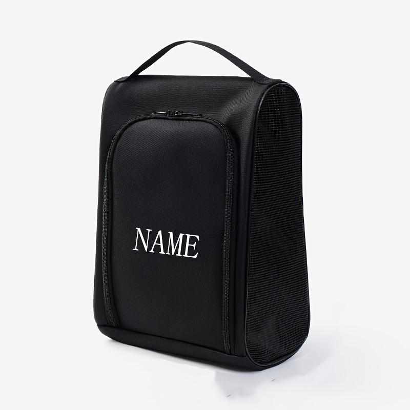 TEMU 1pc/ Customizable Signature Shoe Storage Bag - Portable Travel Shoe Bag - Handheld Large-capacity Sports Shoe Organizer Bag