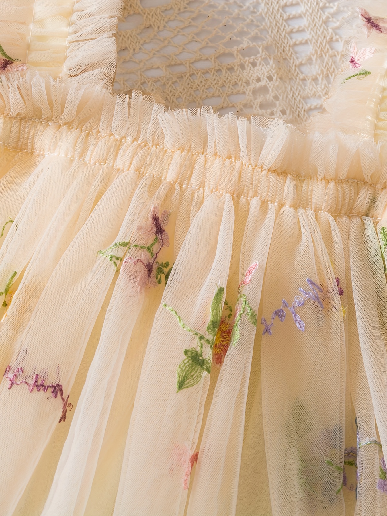 sachin and babi light blue dress Maya Deluxe Embroidered Tulle Maxi Dress, Pale Peach main image 1