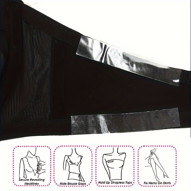 1 Roll Hypoallergenic Double-Sided Clothing Tape - Waterproof & Sweatproof, Self-Adhesive Strips for Secure Fitting & Comfortable Wear, Ideal for Dresses & Blouses