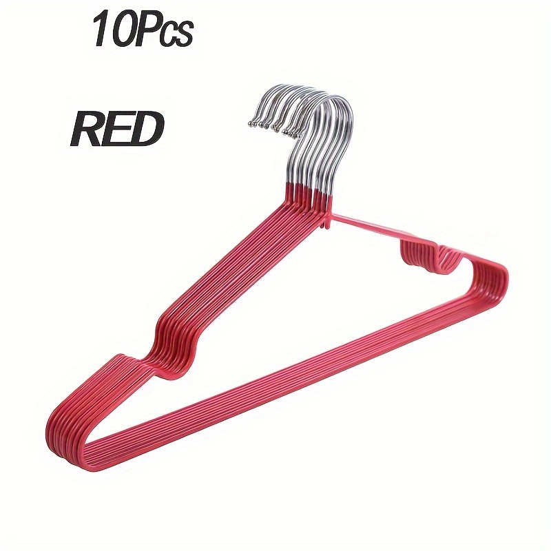 20 pack metal hangers non slip   large capacity space saving   clothes hangers for home use details 5