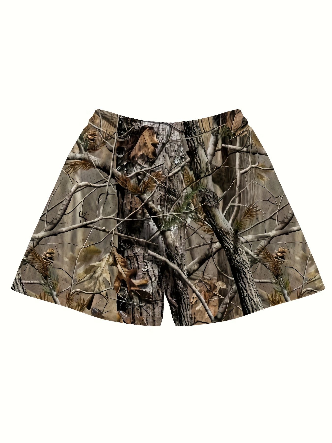 girls real tree casual mesh camo shorts breathable versatile
