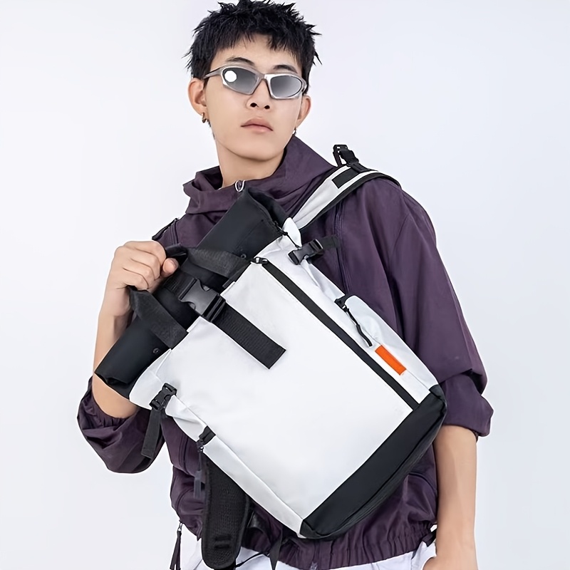 Stylish Men’s Oxford Backpack - Large Capacity, Perfect for School & Travel