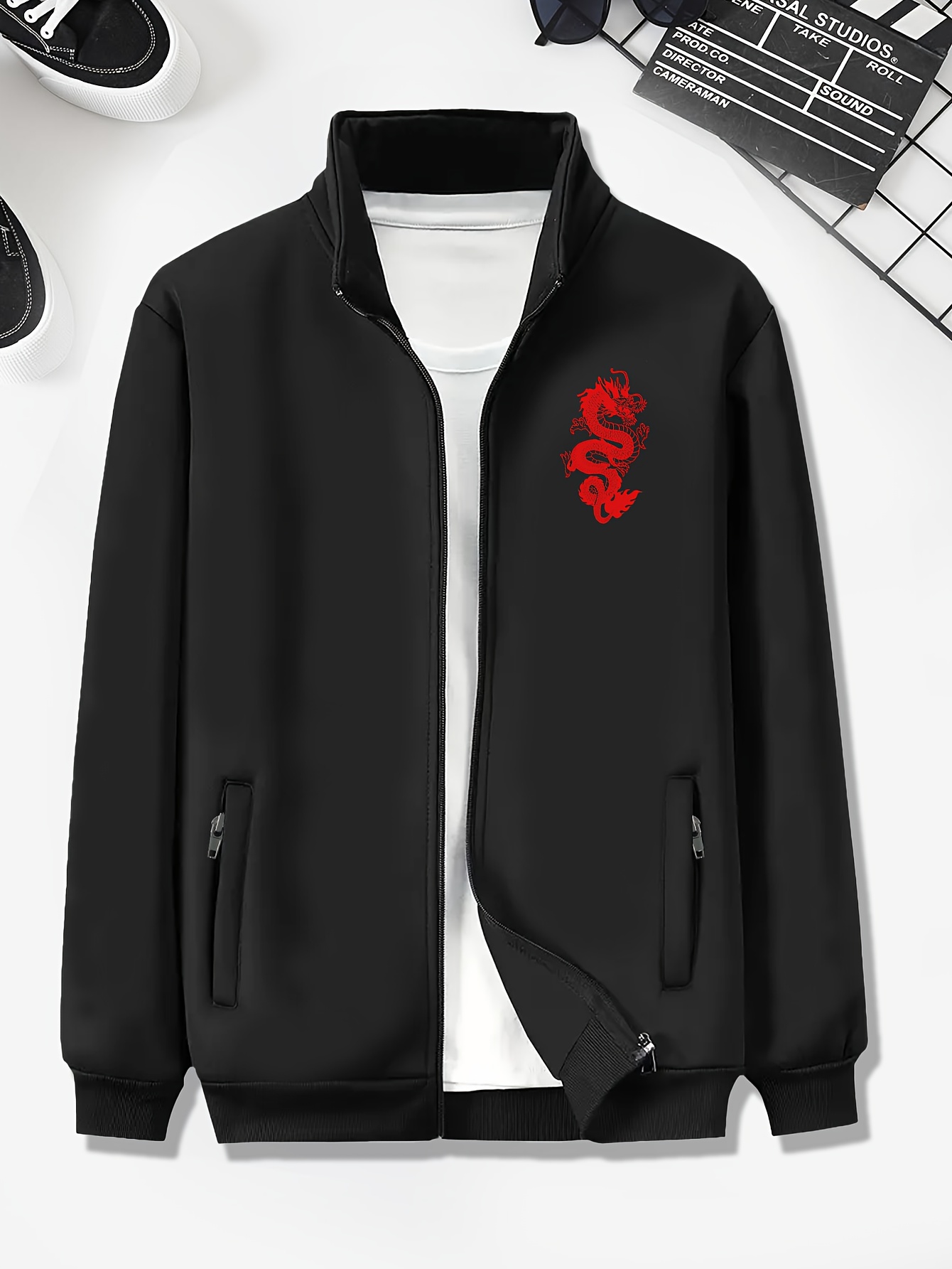訳あり福袋 送料無料 セール わけあり 福袋 レディ size plus men's Temu - jacket print graphic dragon style chinese ジャケット・アウター