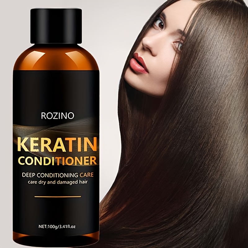 

Keratin Conditioner, 100g/3.41oz, Deep Conditioning Formula For Dry & Damaged Hair, Non-greasy, Nourishing Moisturizer With Macadamia Nut Seed Oil & Rosemary Oil For Elasticity And Shine