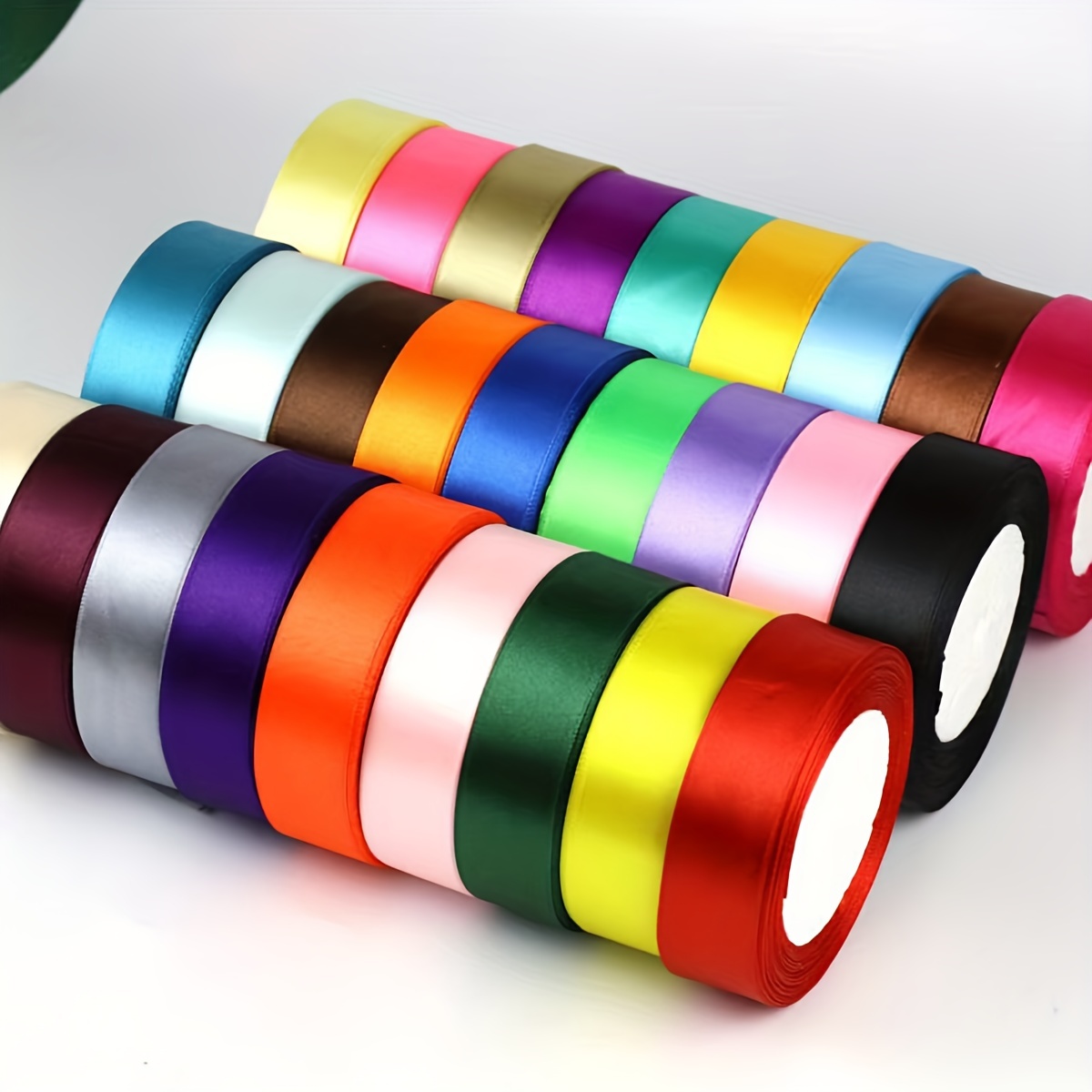 

1pc Premium Satin Ribbon 1" Wide X 72 Yards - Perfect For Gift Wrapping, Cake Decorating, Wedding & Holiday Celebrations, Diy Crafts & Hair Accessories