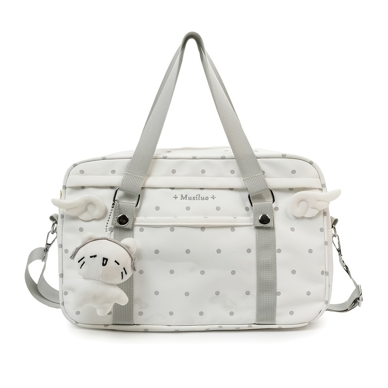 TEMU Sac à bandoulière japonais haut de gamme pour filles, sac de rangement pour - air, grand sac à main polyvalent et tendance, petit sac à main