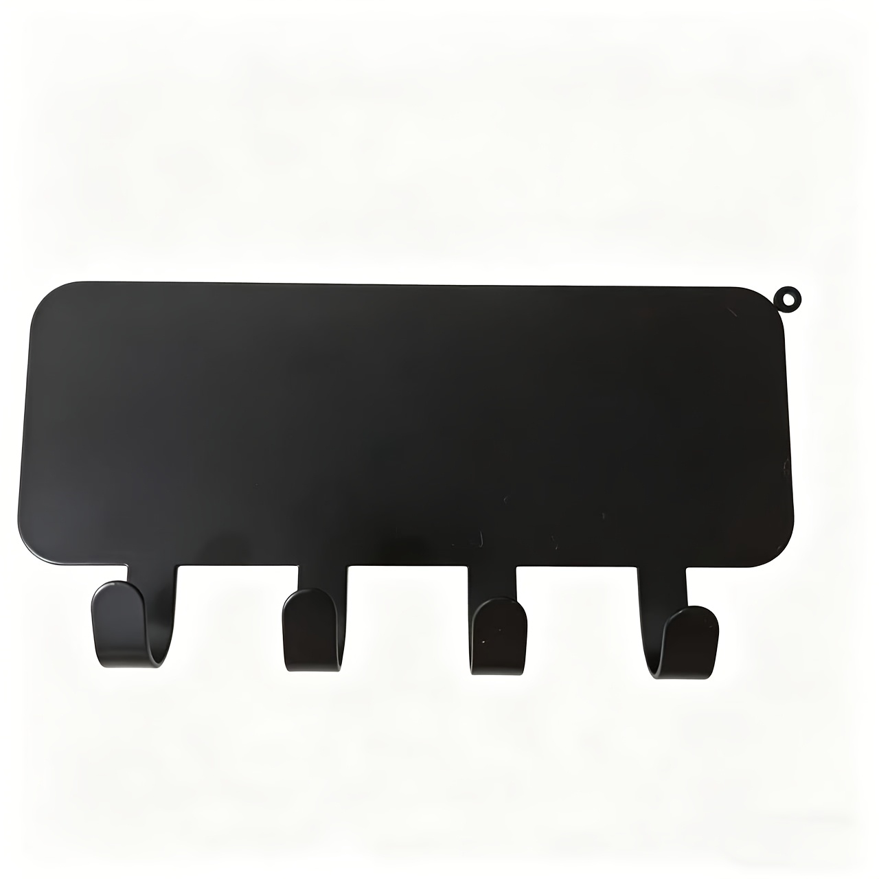 White And Black Wall-mounted Key Holder - Hooks, Modern Metal Key Organizer, , Suitable For Entryway Organization, , 6.3 Inches X 3.15 Inches, Wall-mounted Key Hook | Stylish Design | Durable Metal