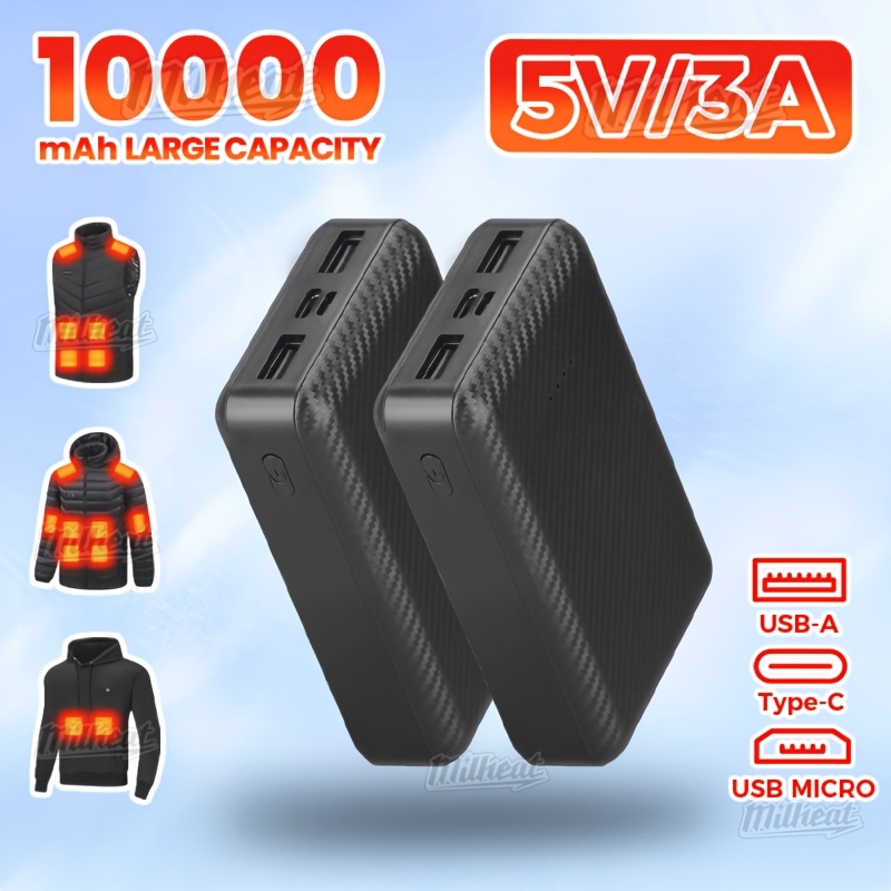 Venustas Gilet riscaldato da uomo con batteria da 5 V, cerniere YKK e
