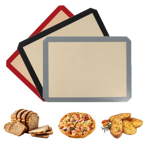 1pc of silicone baking mat reusable silicone baking sheet easy and convenient non stick baking supplies 41 91cm by 29 46cm 30cm by silicone mats for baking baking mat suitable for oven use