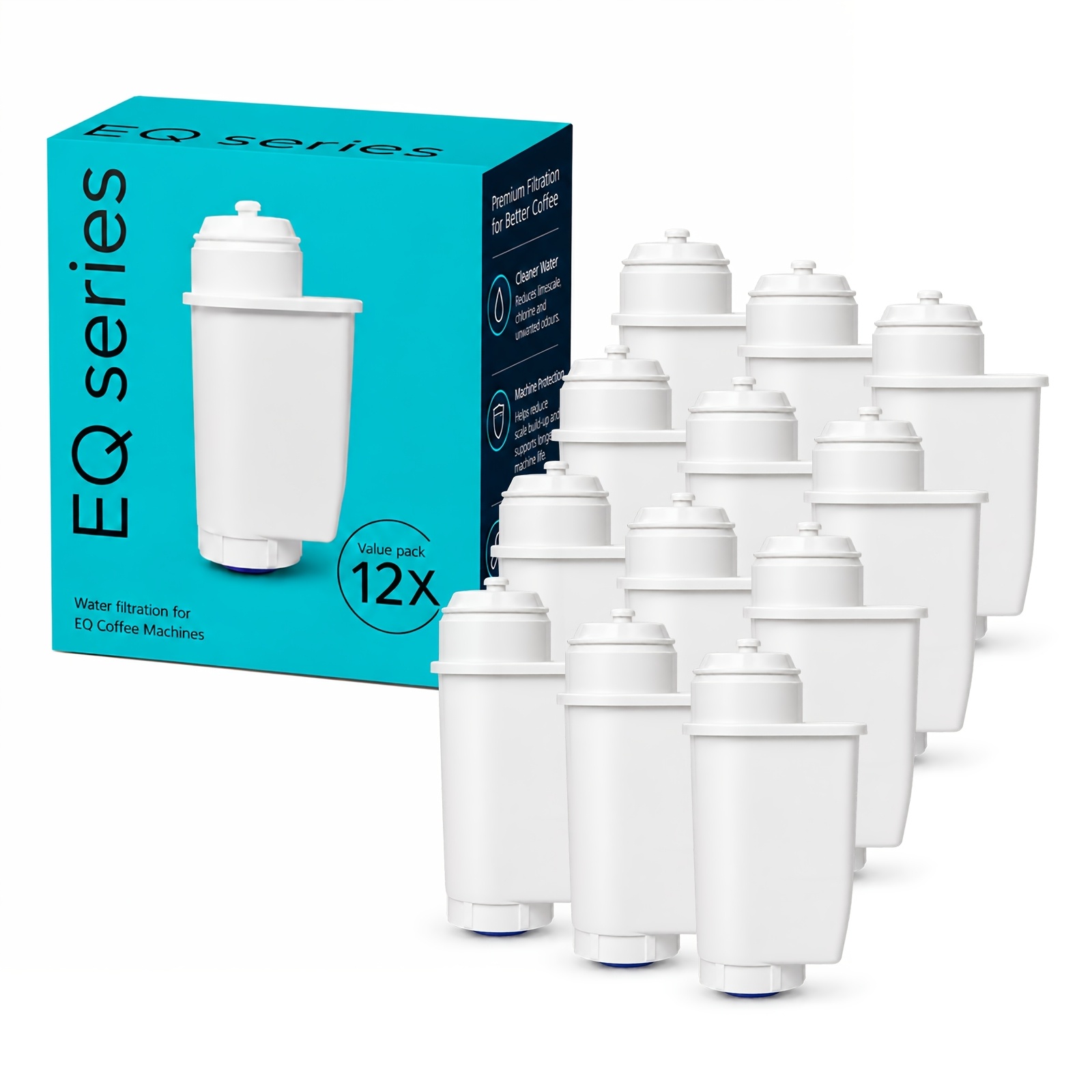 Image of 12pcs Water Machine Replacement For , Eq6 Plus, Eq5, Eq6, Eq7, Eq9, Eq500, , Bta Tz70033a Tz70003 575491, Tcz7033, Easy Change, , Enjoy (12)
