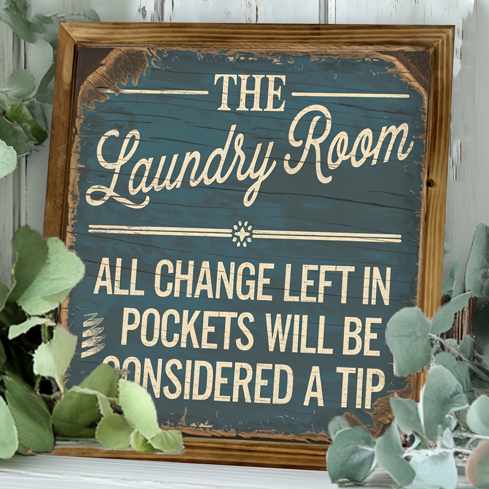 TEMU Panneau Plat 2D - Plaque en Bois Encadrée pour , Idéale pour Divers Espaces comme les Toilettes, les de Bain, les Cafés, les de Bains et . Cette