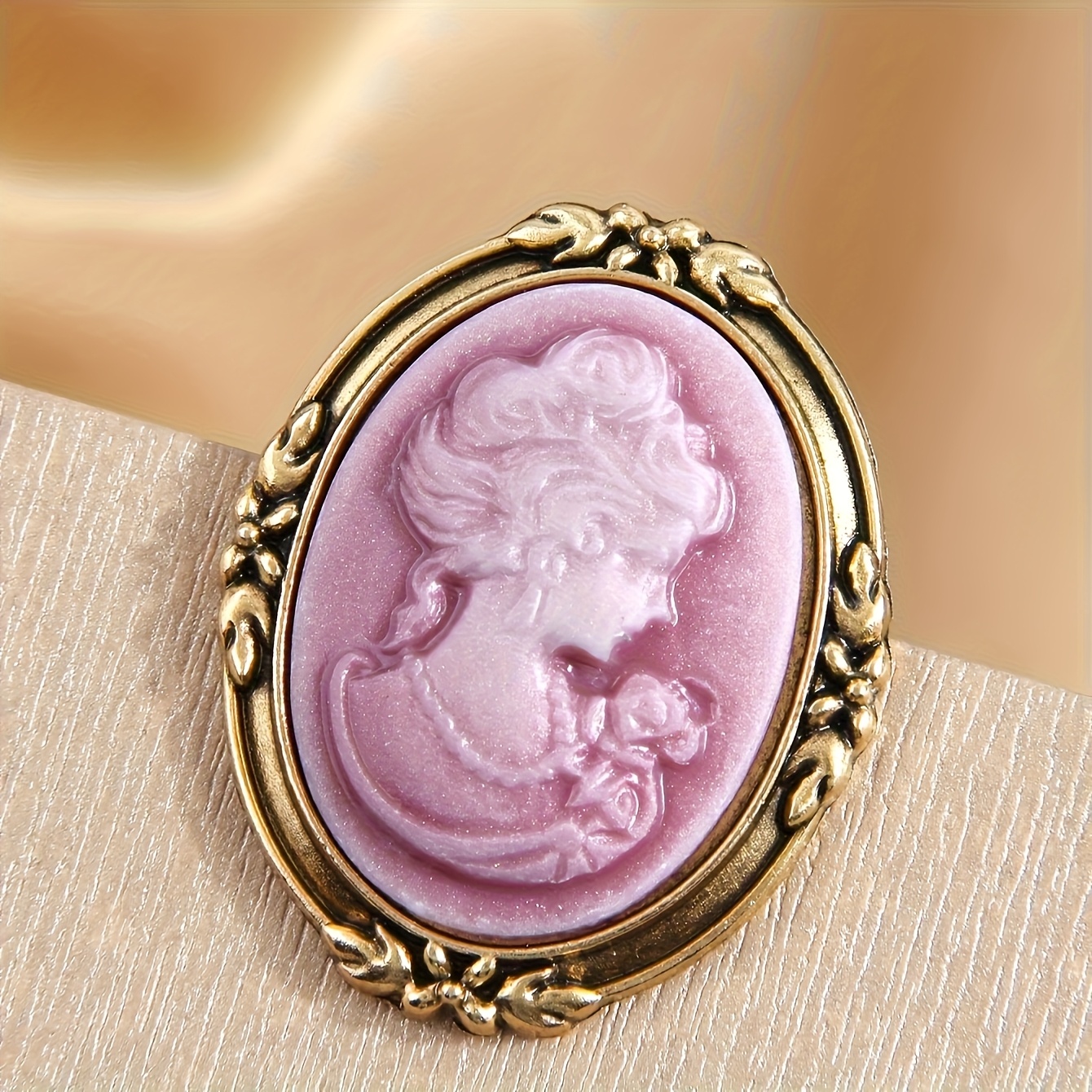 A Womens Brooch Lapel Pin Scarf Clasp Featuring A Relief