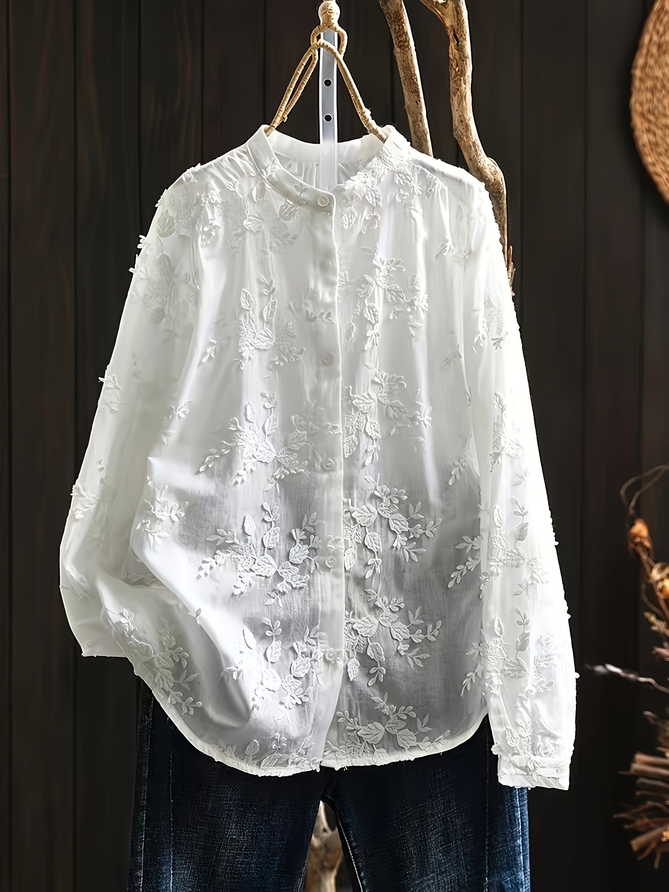 Womens Buchona Blouses Long Sleeve Floral Print Liberia | Ubuy, image size:800x1067