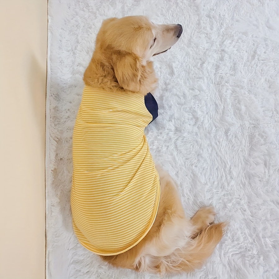 1pc pet t shirt color blocking mixed denim for medium and large dogs Product details 8
