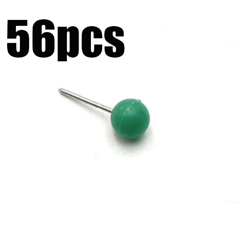 TEMU 56 pièces Épingles de pêche à la européennes Rocklure adaptées aux bobines en EVA/éponge et aux accessoires de boîte de plomb , épingles à tête