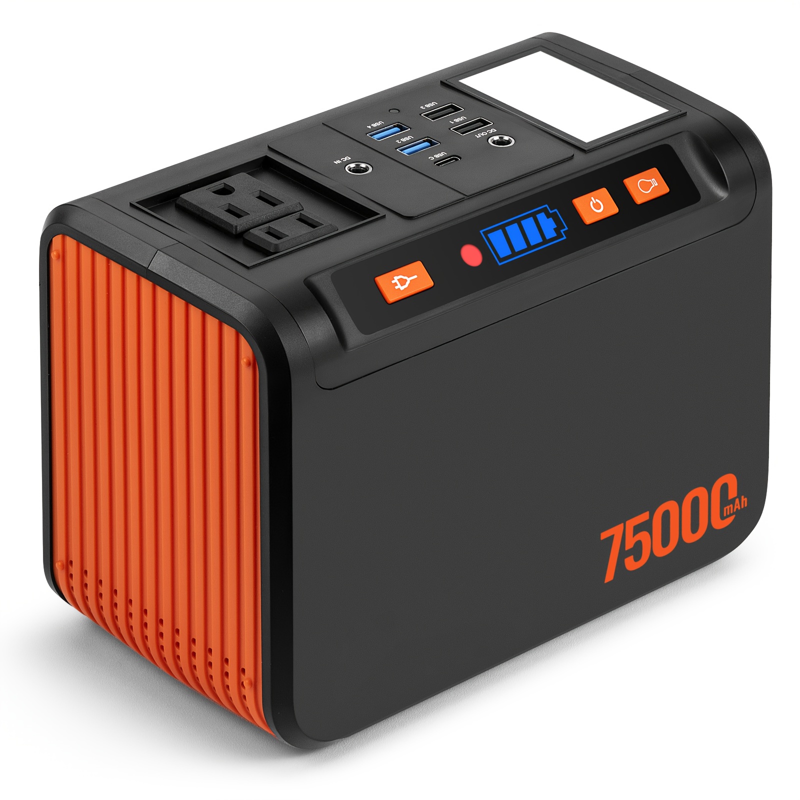 272 222 111 88wh portable power station with 40w solar panel compatible 72000mah lithium battery 2x 110v ac outlets usb   display led light over voltage over current over heat over temp over vibration protection lithium battery power bank for camping emergency backup rv outdoor home solar powered generator with usb c fast charging compact portable design portable power station with solar panel solar battery solar generator with panels included Product details 3
